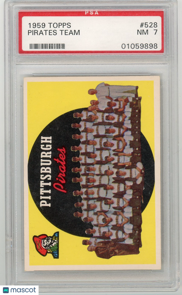 Pirates Team - 1959 Topps PSA 7 w/ Clemente #528