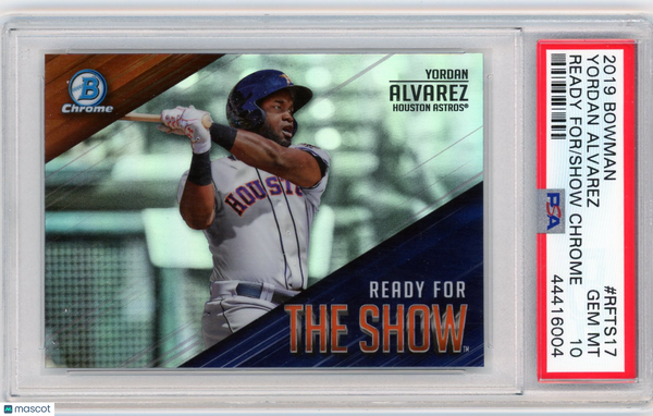 Yordan Alvarez - 2019 Bowman Ready For The Show Chrome PSA 10