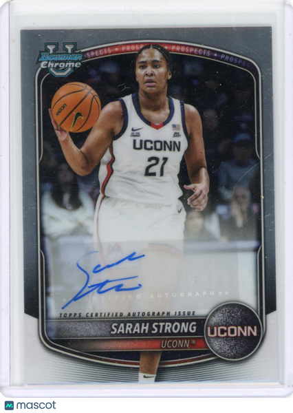 Sarah Strong 2025-26 Bowman Chrome Prospect Auto