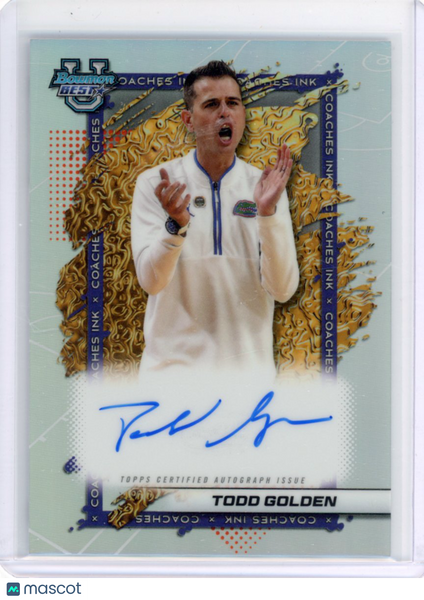 Todd Golden - 2025-26 Bowman's Best U Coaches Ink Auto
