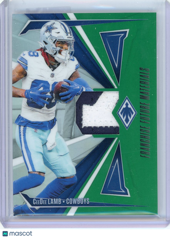 CeeDee Lamb - 2025 Panini Phoenix Football 01/25 Green Prizm Patch