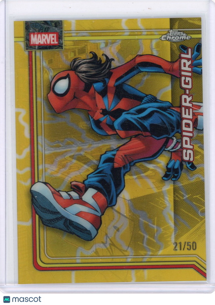 Spider Girl 2026 Marvel Chrome Gold Lightning Refractor /50