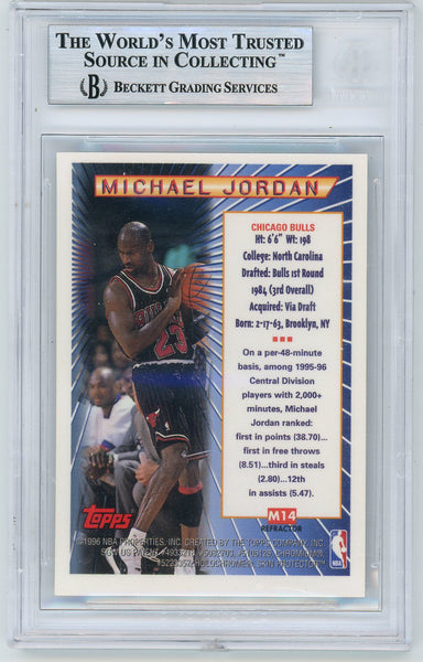 Michael Jordan - 1996 Topps Mystery Finest Bordered Refractors BGS 9