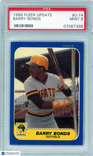 Barry Bonds - 1986 Fleer Update PSA 9