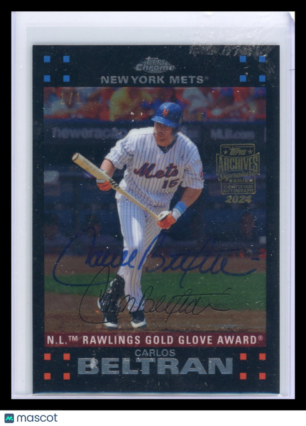 Carlos Beltran - 2007 Topps Chrome Archives Signature Series 1/1