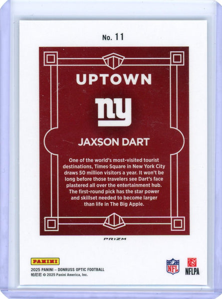 Jaxson Dart - 2025 Panini Donruss Optic Uptown Rookie CASE HIT