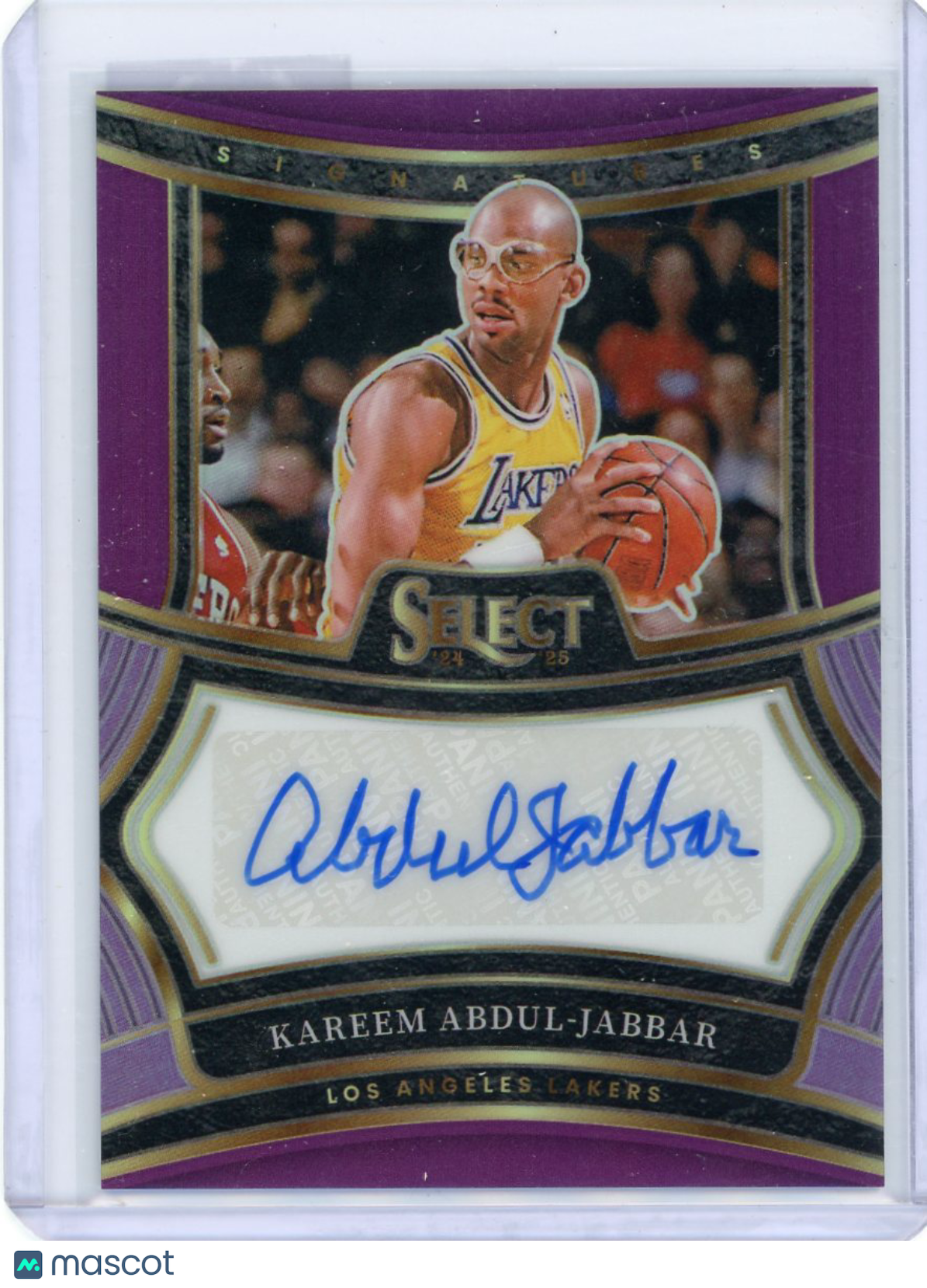 Kareem Abdul-Jabbar - 2024-25 Panini Select Prizm 2025 Autograph Purple 41/75