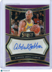 Kareem Abdul-Jabbar - 2024-25 Panini Select Prizm 2025 Autograph Purple 41/75