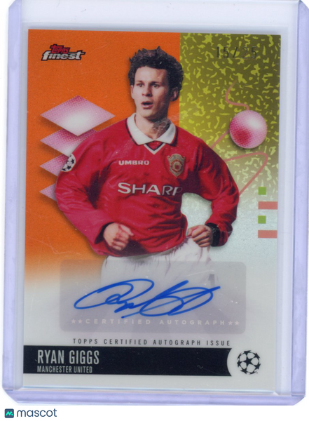 Ryan Giggs - 2025-26 Finest Champions League Orange Auto /25