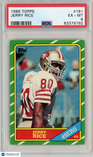 Jerry Rice - 1986 Topps PSA 6