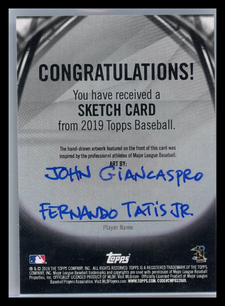 Fernando Tatis Jr. - 2019 Topps Sketch Card