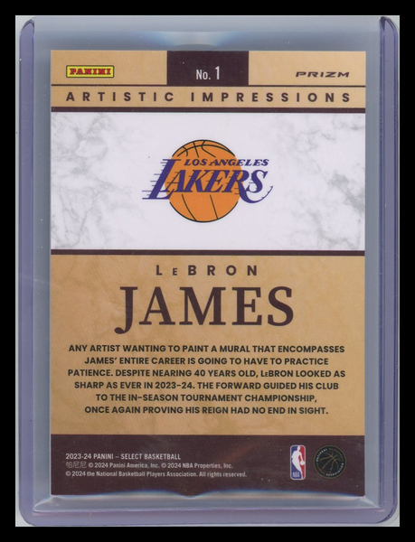 LeBron James - 2023 Panini Select Artistic Impressions CASE HIT