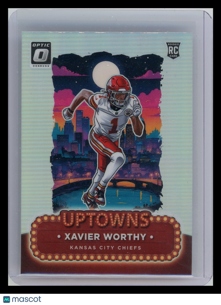 Xavier Worthy - 2024 Panini Donruss Optic Uptowns Rookie Card