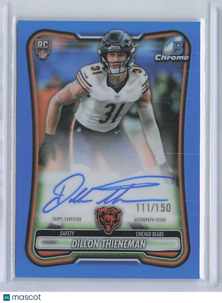 Dillon Thieneman - 2026 Bowman Chrome Blue Refractor Auto Rookie /150