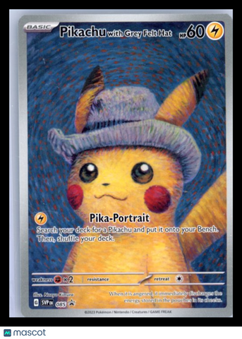 2023 Pokemon Pikachu With Grey Felt Hat #SVP EN 085