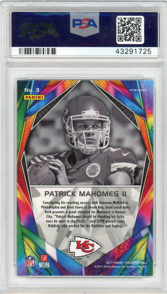 Patrick Mahomes II - 2017 Panini Prizm Rookie Illumination PSA 10