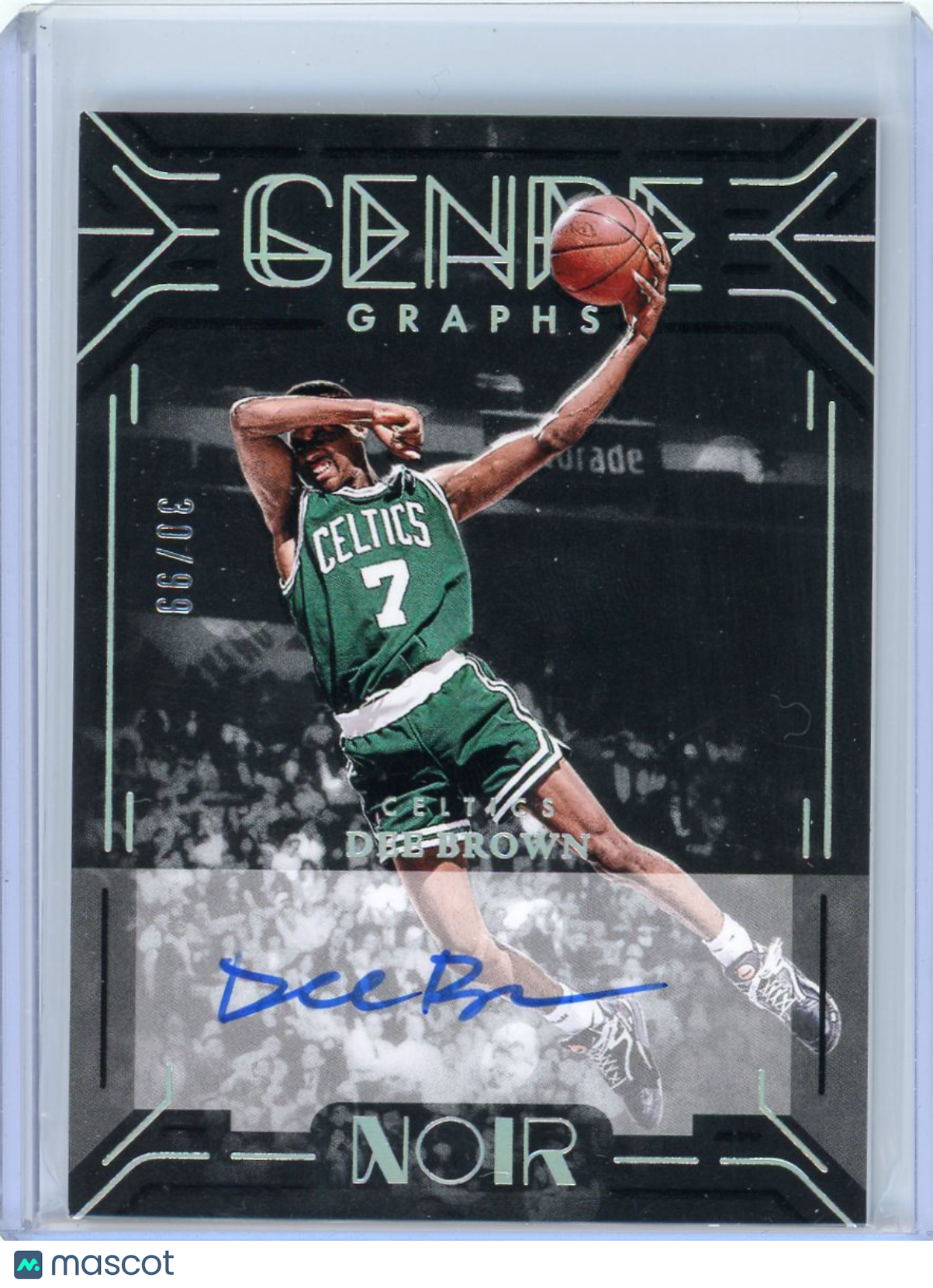 Dee Brown - 2024-25 Panini Noir 2025 Genre Graphs Auto 30/99 GGE-DEE
