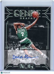 Dee Brown - 2024-25 Panini Noir 2025 Genre Graphs Auto 30/99 GGE-DEE