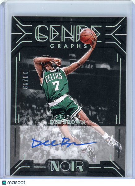 Dee Brown - 2024-25 Panini Noir 2025 Genre Graphs Auto 30/99 GGE-DEE