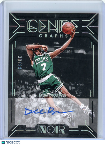 Dee Brown - 2024-25 Panini Noir 2025 Genre Graphs Auto 30/99 GGE-DEE