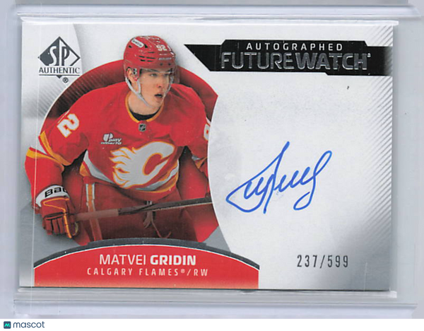 Matvei Gridin - 2025-26 SP Authentic Future Watch Rookie Auto /599