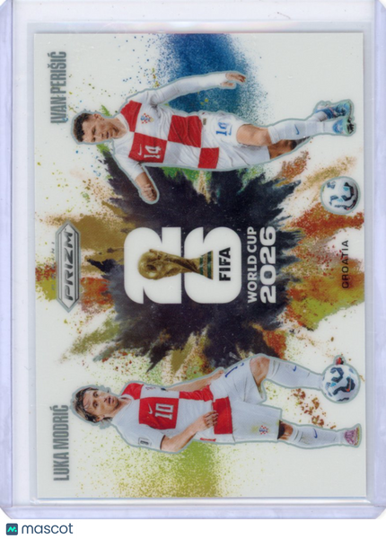 Luka Modric Ivan Perisic - 2026 Prizm World Cup Dual Color Blast