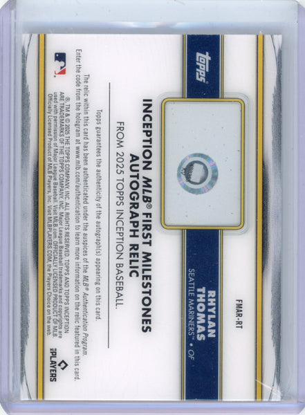 Rhylan Thomas - 2026 Topps Inception First Milestone Blue Auto /25