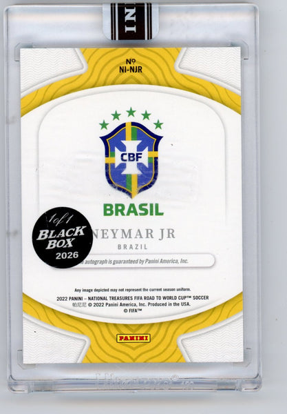 Neymar 2022 National Treasures Archives Ink Auto Black Box 1/1