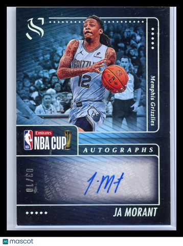 Ja Morant - 2024-25 Silhouette Basketball NBA Cup Autographs  03/10