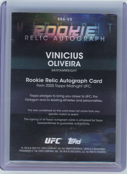 Vinicius Oliveira - 2024 Topps Midnight UFC 09/12 RC Patch Memorabilia