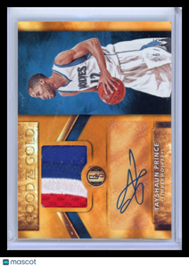 Tayshaun Prince - 2015-16 Panini Gold Standard Autograph Patch 16/25