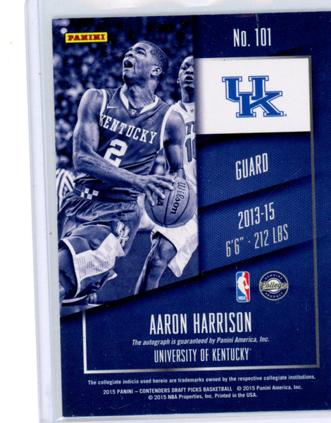 Aaron Harrison - 2015 Contenders Draft Cracked Ice Rookie Auto /23