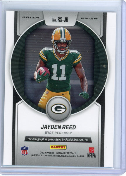 Jayden Reed - 2023 Panini Mosaic Prizm Rookie Autograph RC
