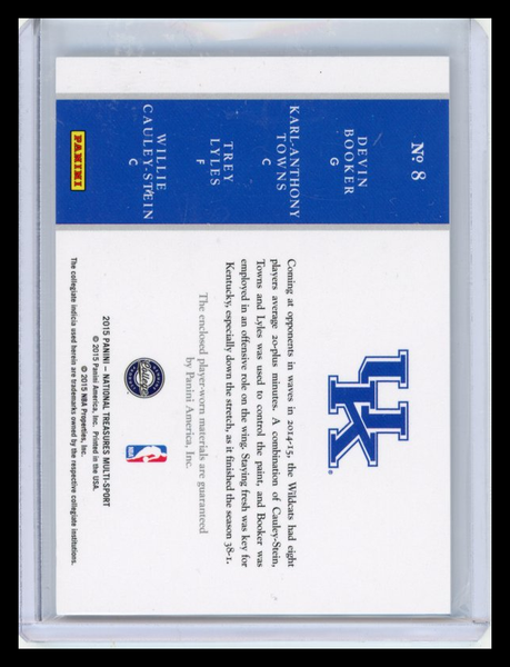 Lyles / Towns / Booker / Cauley-Stein - 2015 National Treasures 02/10 Patch Quad
