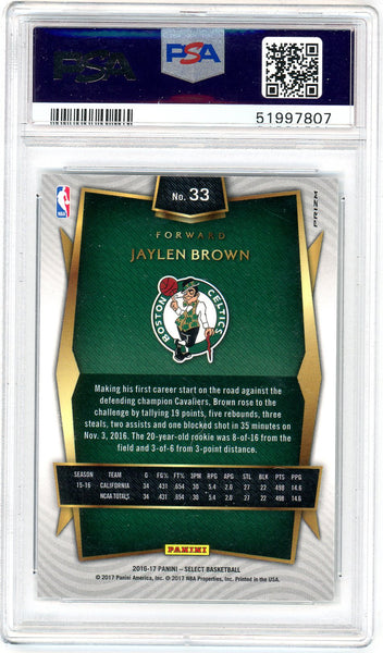 Jaylen Brown - 2016 Panini Select Silver Prizm PSA 9 Rookie