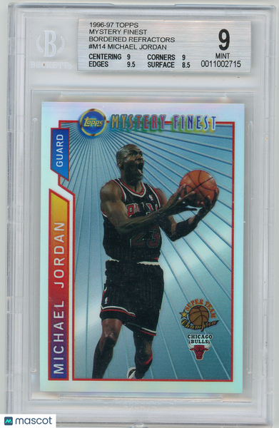 Michael Jordan - 1996 Topps Mystery Finest Bordered Refractors BGS 9