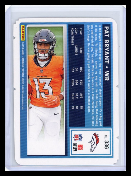 Pat Bryant - 2025 Donruss Press Proof Die CutRated Rookie Panini 01/25