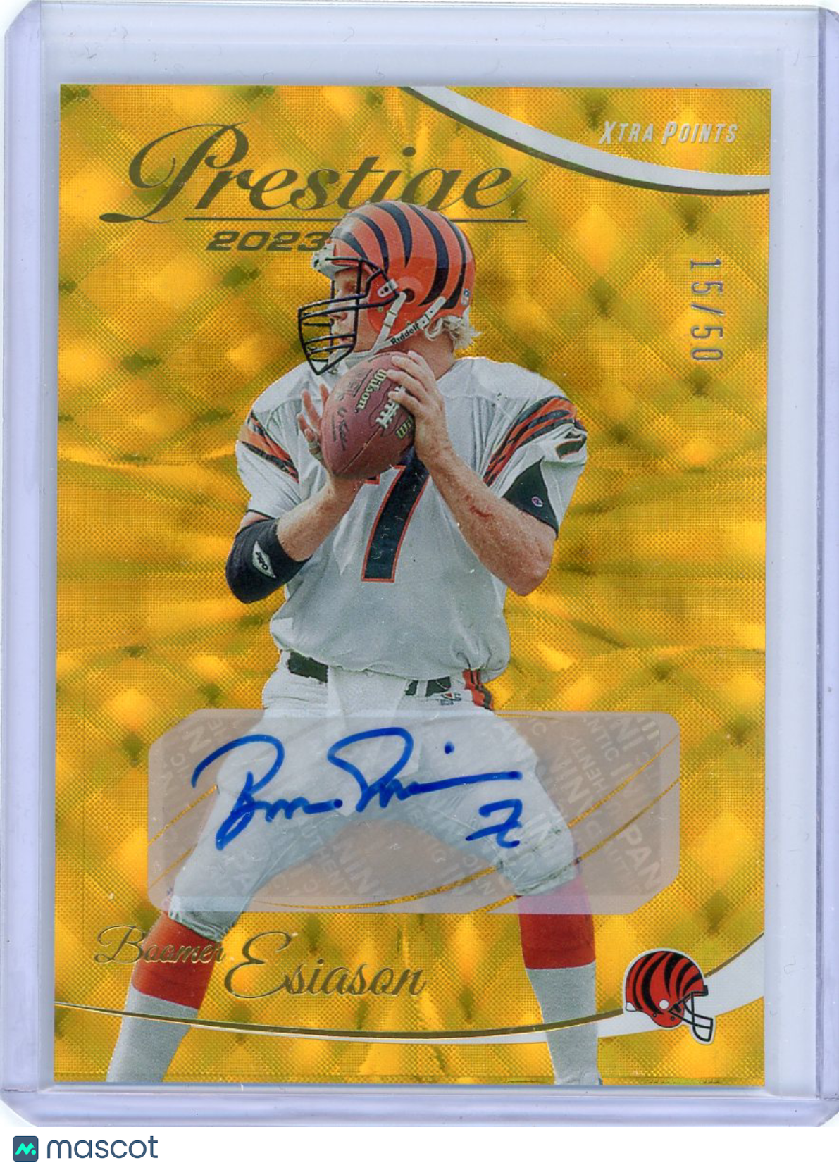 Boomer Esiason - 2023 Panini Prestige Xtra Points Gold Autograph 15/50