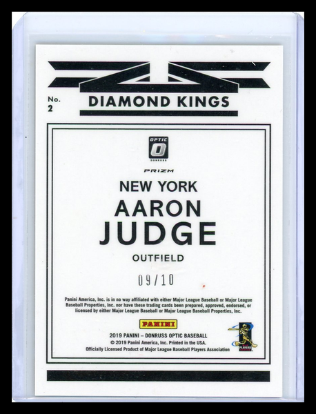 Aaron Judge - 2019 Panini Donruss Optic Diamond Kings 09/10