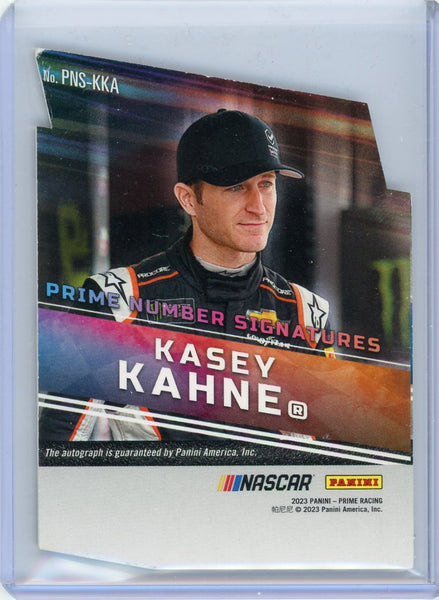 Kasey Kahne - 2023 Panini Prime Racing Prime Number Signatures Gold Auto 01/10