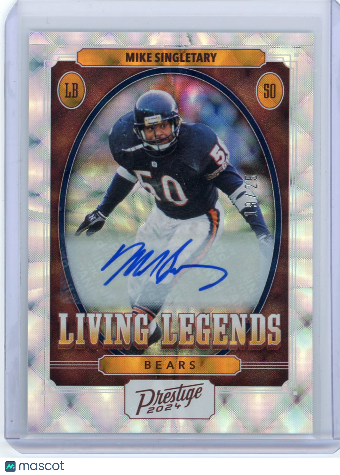 Mike Singletary - 2024 Panini Prestige Living Legends Autograph 19/25 LL-MSY