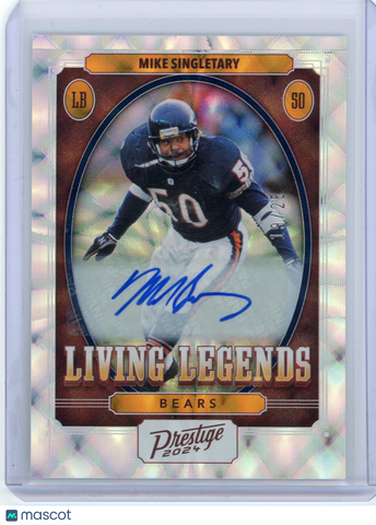 Mike Singletary - 2024 Panini Prestige Living Legends Autograph 19/25 LL-MSY