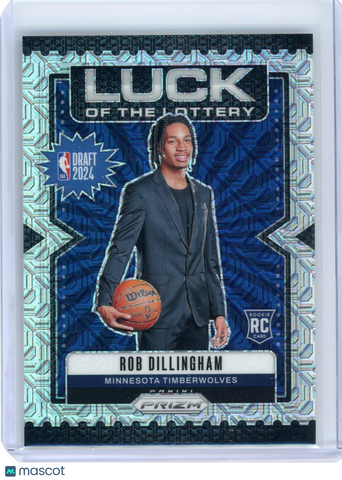 Rob Dillingham - 2024-25 Panini Prizm Luck of the Lottery Mojo Rookie 18/25
