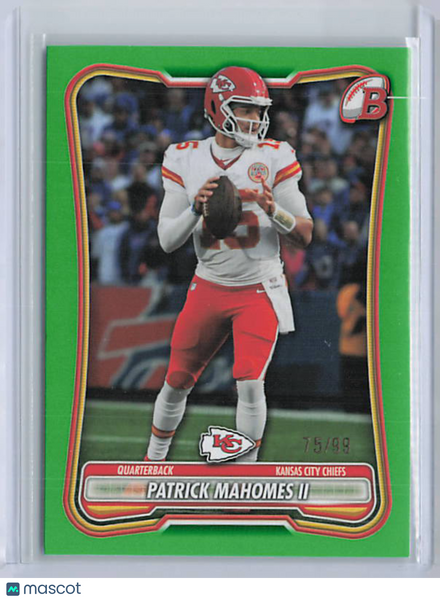 Patrick Mahomes - 2026 Bowman Green Paper /99
