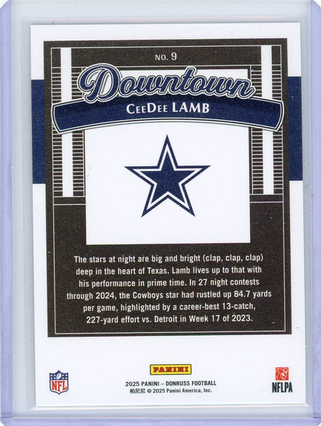 CeeDee Lamb - 2025 Donruss Downtown Panini CASE HIT