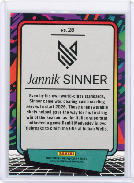 Jannick Sinner - 2026 Panini Decades /199