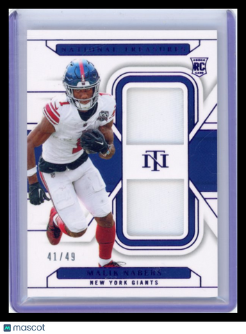 Malik Nabers - 2025 Panini National Treasures Football RC Patch 41/49