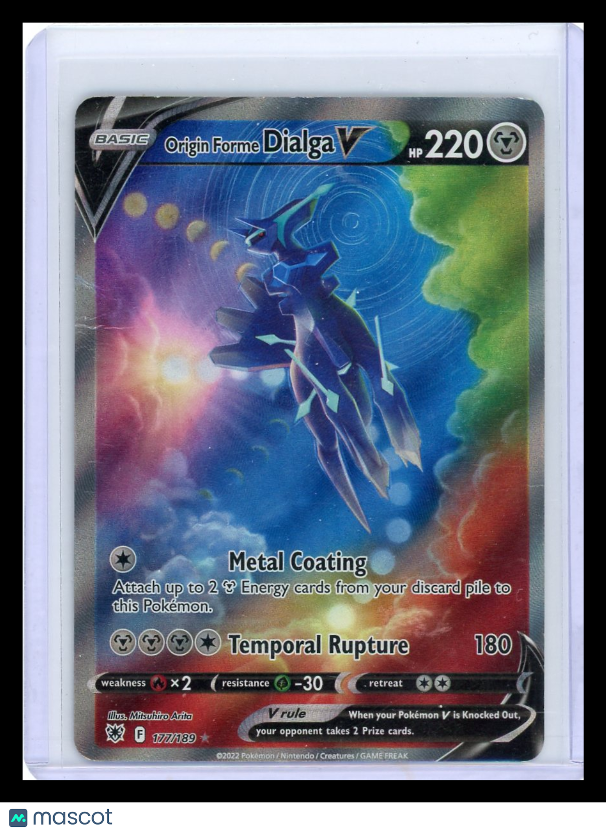 2022 Pokemon Origin Forme Dialga V #177/189