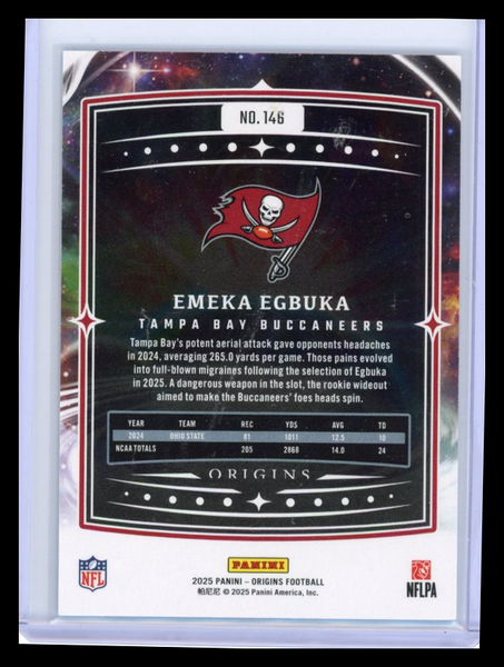 Emeka Egbuka - 2025 Panini Origins Football Rookie Blue 44/50