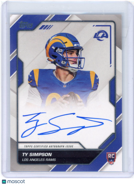 Ty Simpson - 2026 Topps Flagship First Signatures Rookie Auto